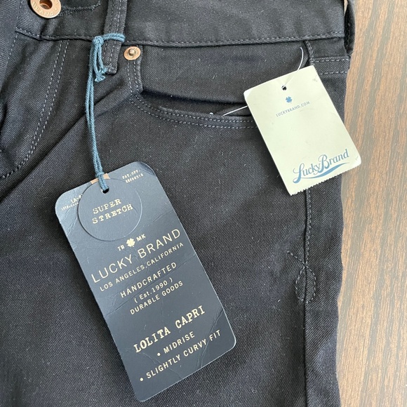 3 for $30 | Lucky Brand Lolita Capri Skinny Jeans in Black - Picture 7 of 8